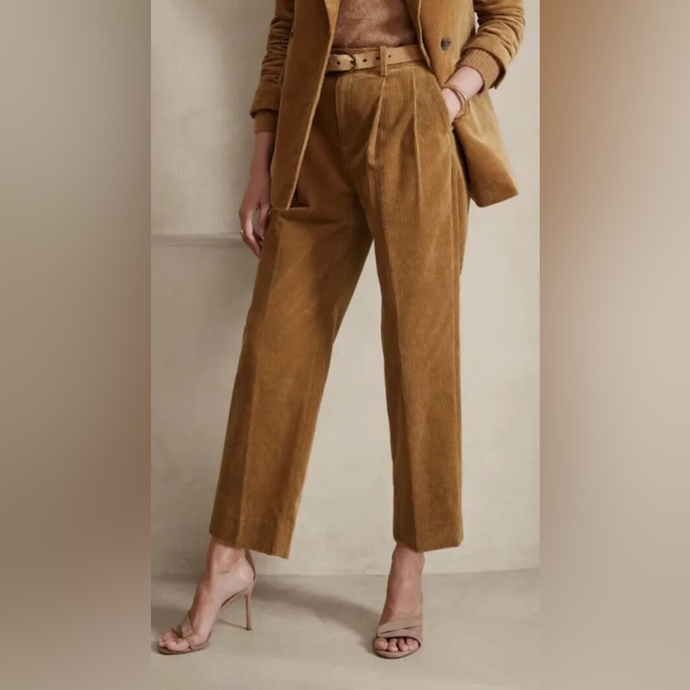 Banana Republic Rivoli Pleated Corduroy Pant